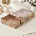 Cardboard box with a window for product packaging