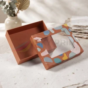 Cardboard window packaging box for product display