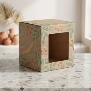 Custom cardboard window box for retail packaging