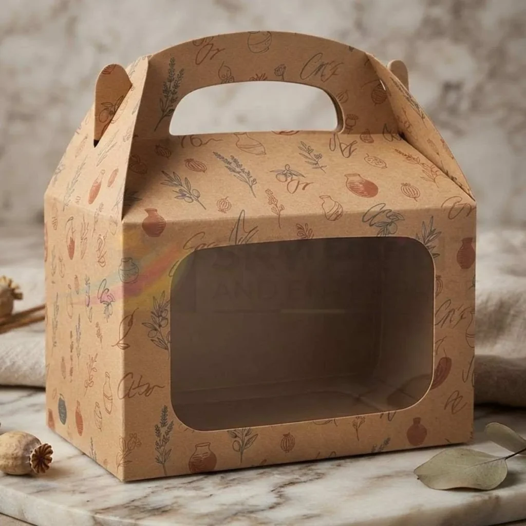 Printed gable packaging boxes with custom branding