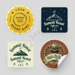 Circular and Square stickers