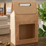 Die cut handle kraft bags