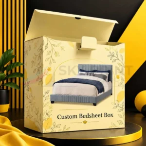 Bed sheet storage box for organised bedding