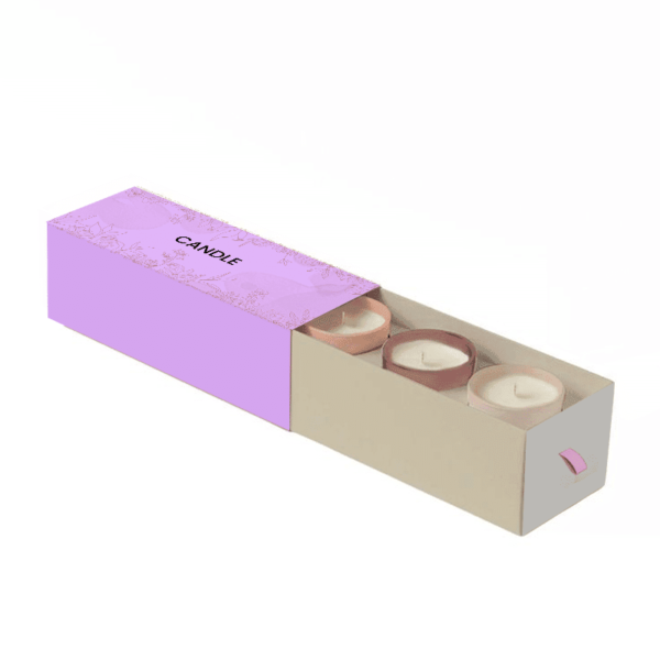 Branded candle sleeve box