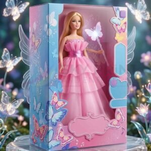 Custom Barbie doll box packaging for toy brands