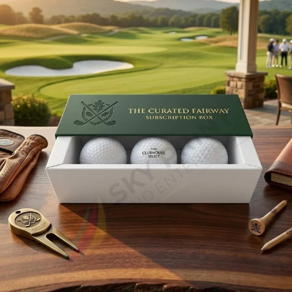 custom golf ball packaging boxes and sleeve boxes for subscription services
