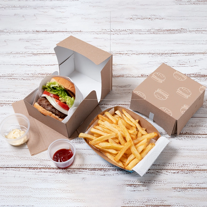 Eco-friendly custom burger box for takeaway and delivery UK