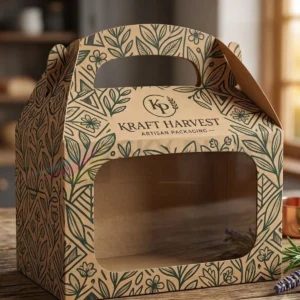 Premium brown card material for custom printed packaging boxes