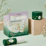 Eco-friendly cream packaging box made from recyclable Kraft board