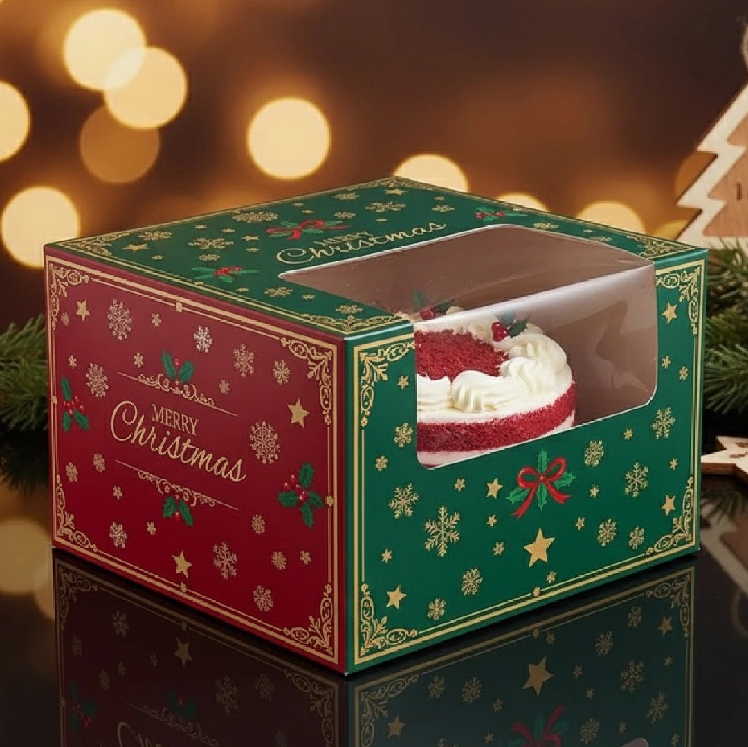 Christmas cake boxes