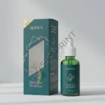 Custom serum box with die cut window displaying