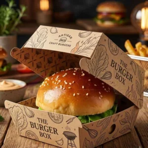 personalised burger boxes UK