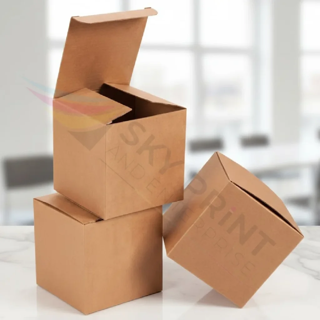 Sustainable packaging symbol for Kraft boxes