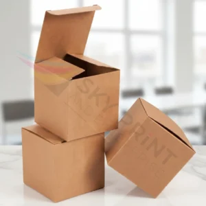 Sustainable packaging symbol for Kraft boxes