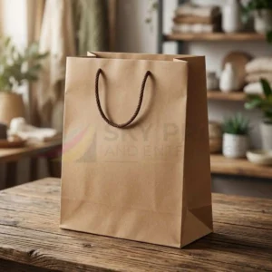 Branded brown paper bags for custom packaging