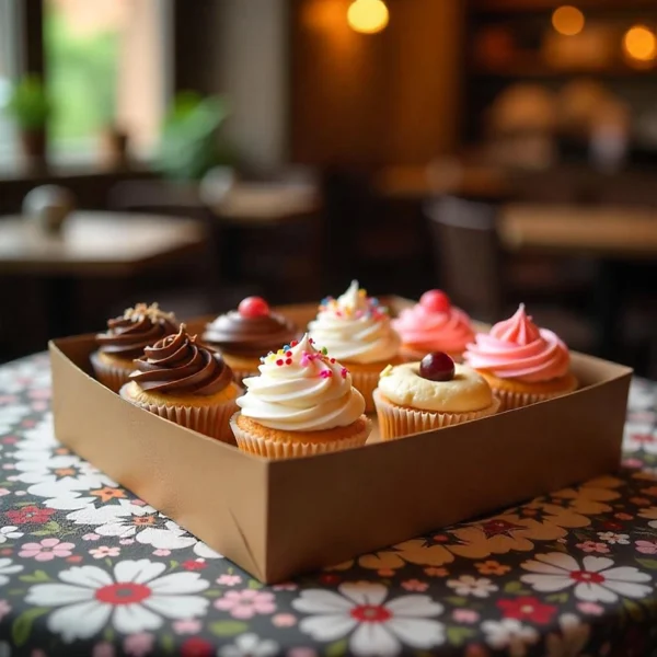 Cup Cake Boxes UK : Custom Printed Bakery Boxes - Sky Print and Enterprise