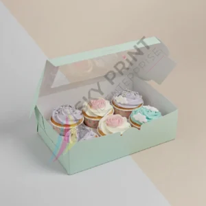 Multi-pack cupcake boxes with inserts for secure delivery
