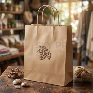 Printed brown paper bags for custom packaging