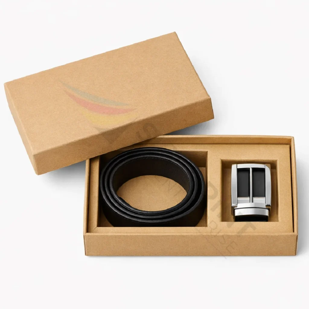Eco-friendly kraft belt box for sustainable premium packaging in the UK