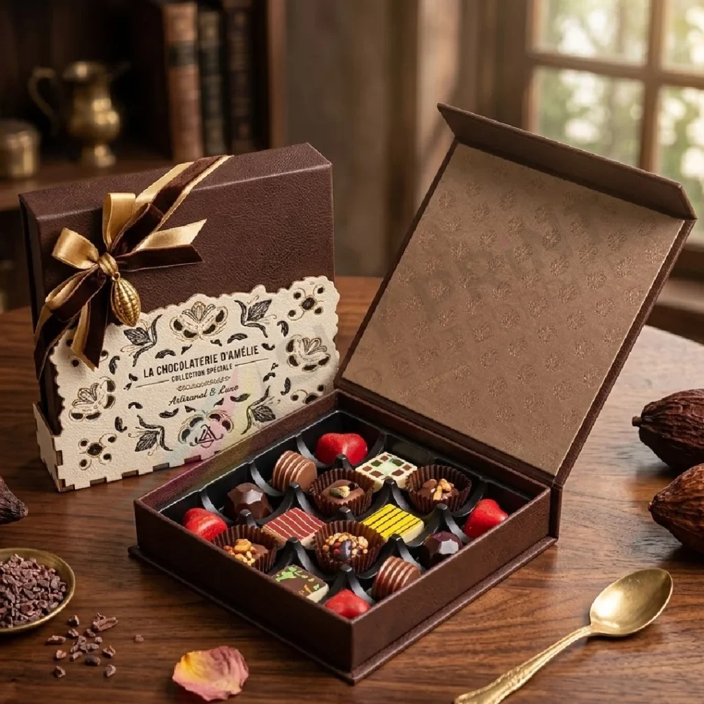 luxury rigid chocolate packaging box wholesale UK