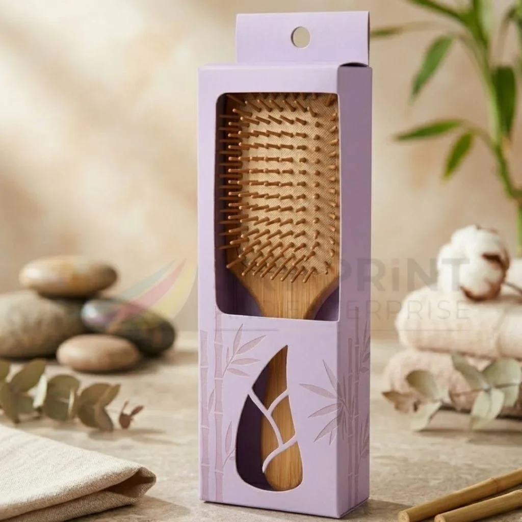 custom comb box packaging UK for hair comb protection and retail display