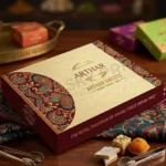 Custom mithai boxes UK production with logo printing and bulk packaging solutions