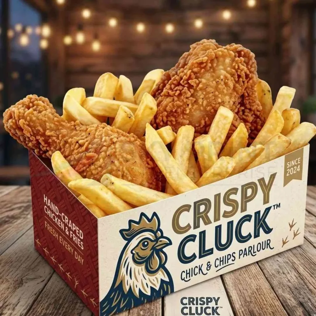 Grilled chicken packaging box with ventilation for takeaway
