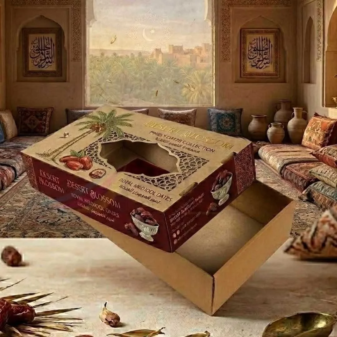 Kraft Window date packaging box eco friendly dates box UK