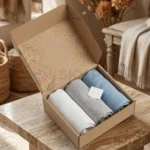 Kraft scarf box packaging UK eco friendly gift box for scarves