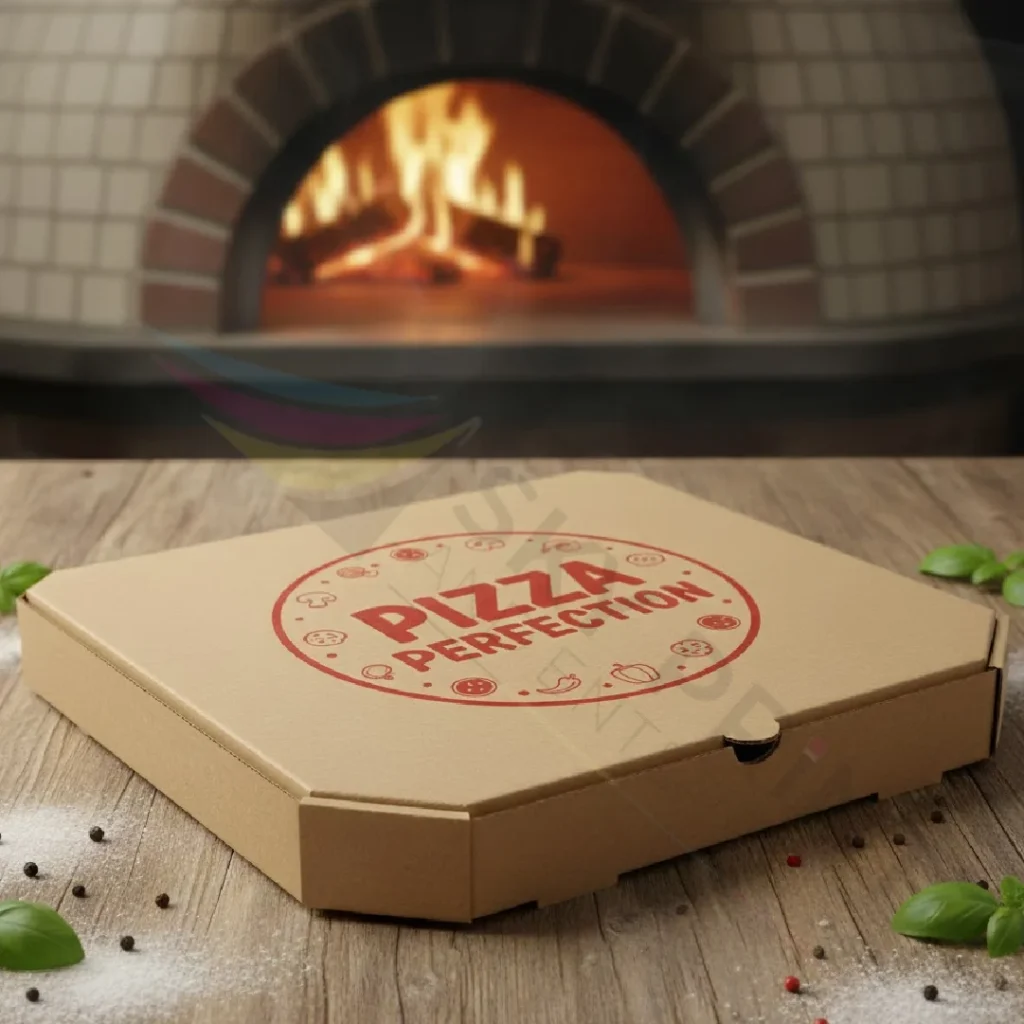 Personalised pizza boxes UK with logo printing