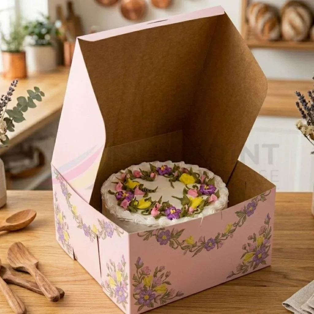 Branded cake boxes for bakeries