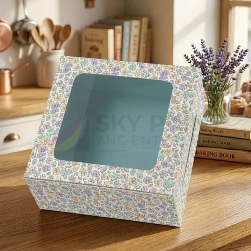 Custom cake box with window wholesale