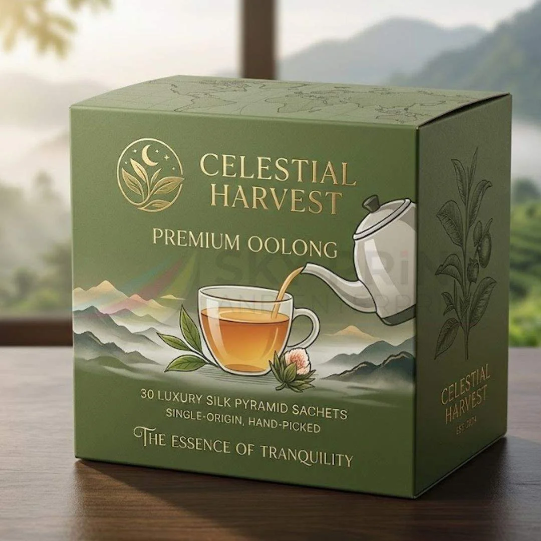 Custom printed tea packaging boxes wholesale for retail and food brands