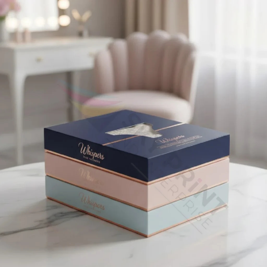 Luxury underwear packaging boxes with premium finishes