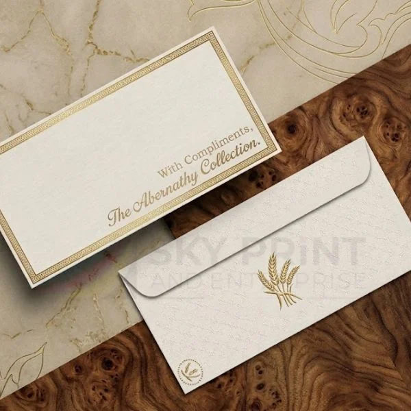 Branded envelopes UK with premium finishes including foil, matte and glossy effects