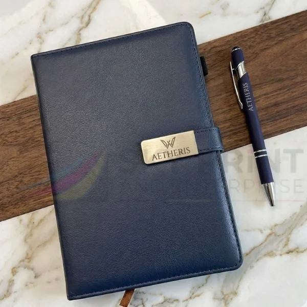 Custom printed diaries with personalised branding and premium finishes