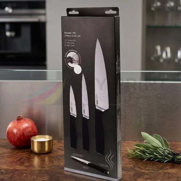 Hinged Folding Carton Knife Packaging Boxes with Custom Branding