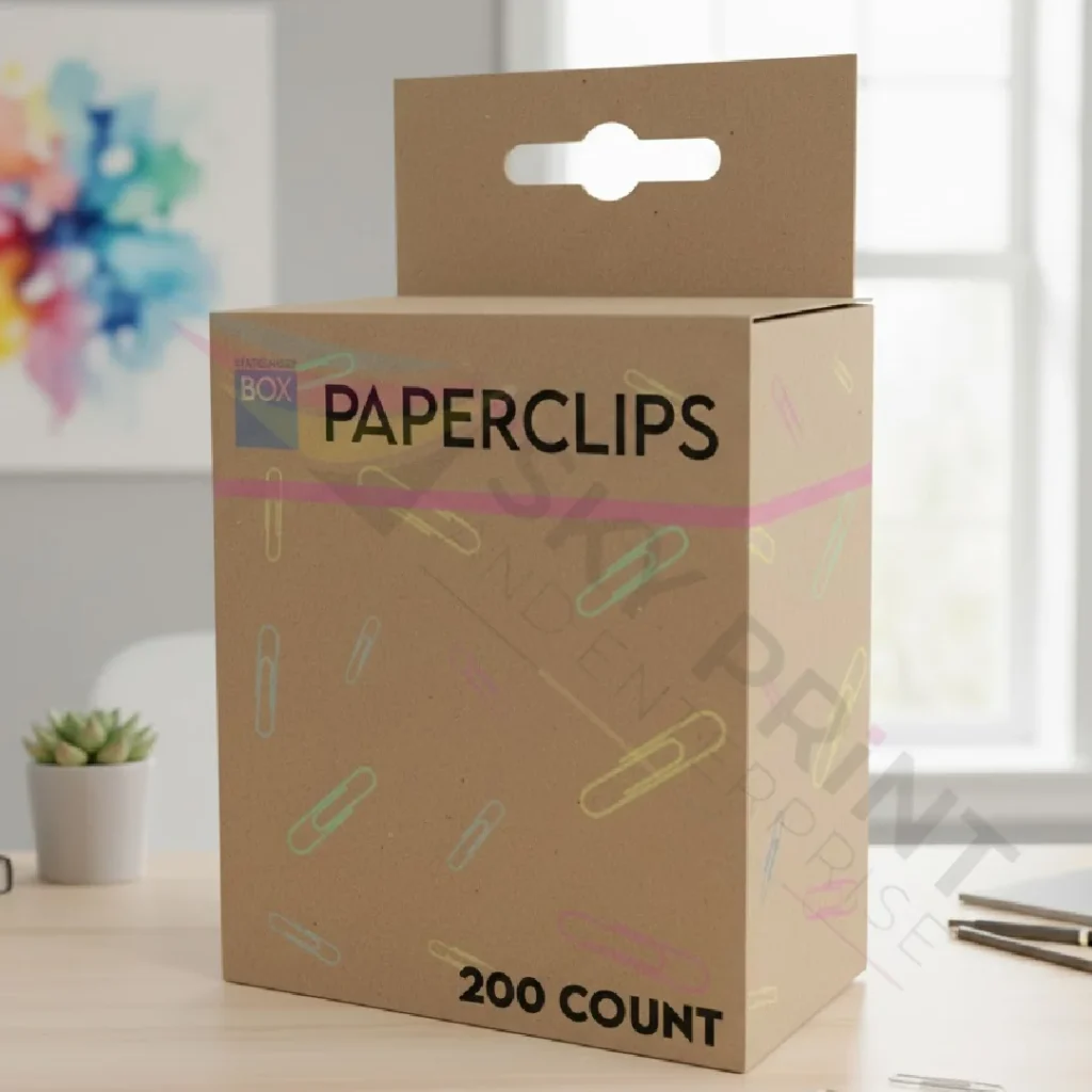 Kraft paper packaging material for custom retail packaging boxes