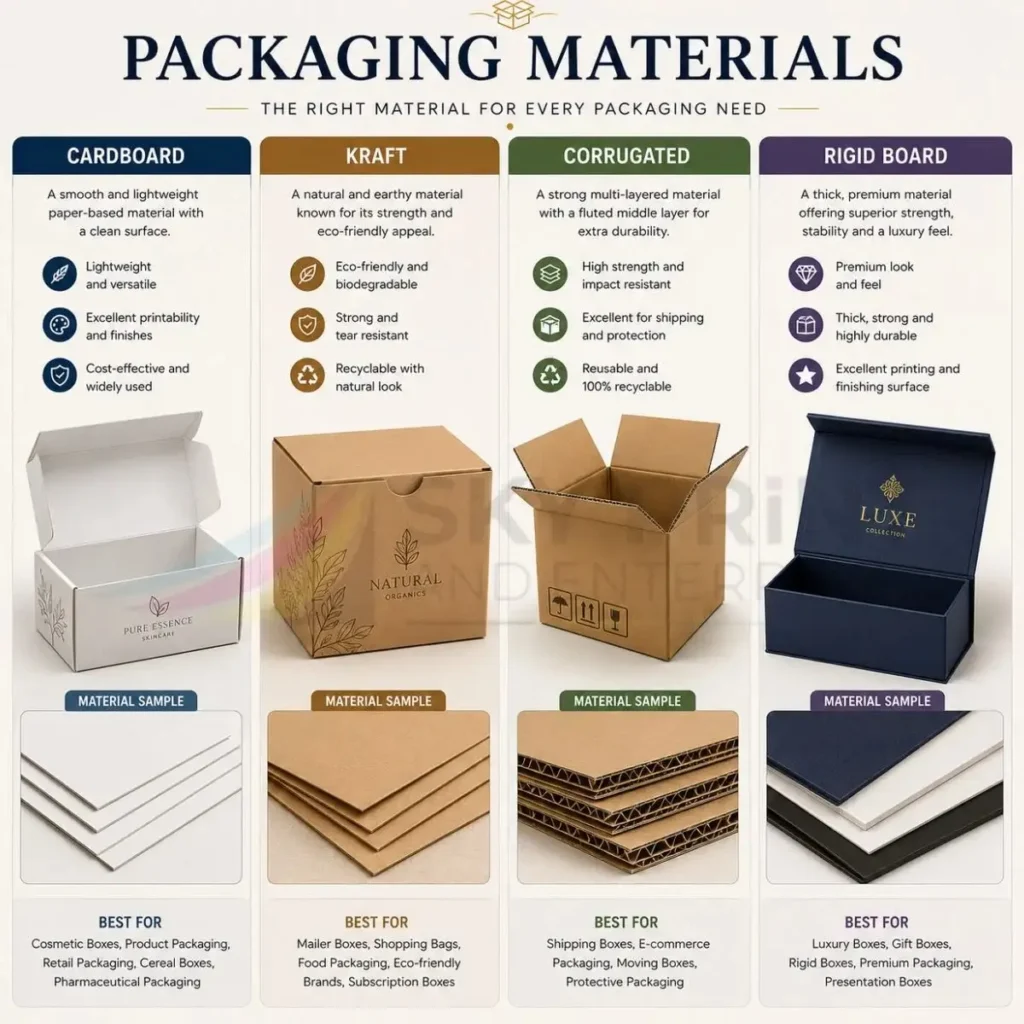 Custom packaging materials UK for wholesale packaging