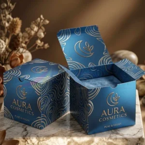 printed Folding cardboard gift box for branded retail and e-commerce packaging