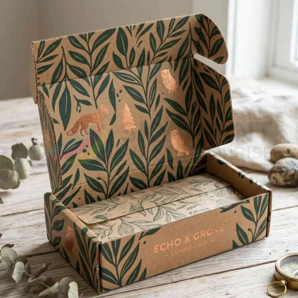 Luxury custom mailer boxes UK with premium printing and foil finishing