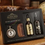 Luxury rigid Beard Balm Box with window closure and foam insert for premium beard care products