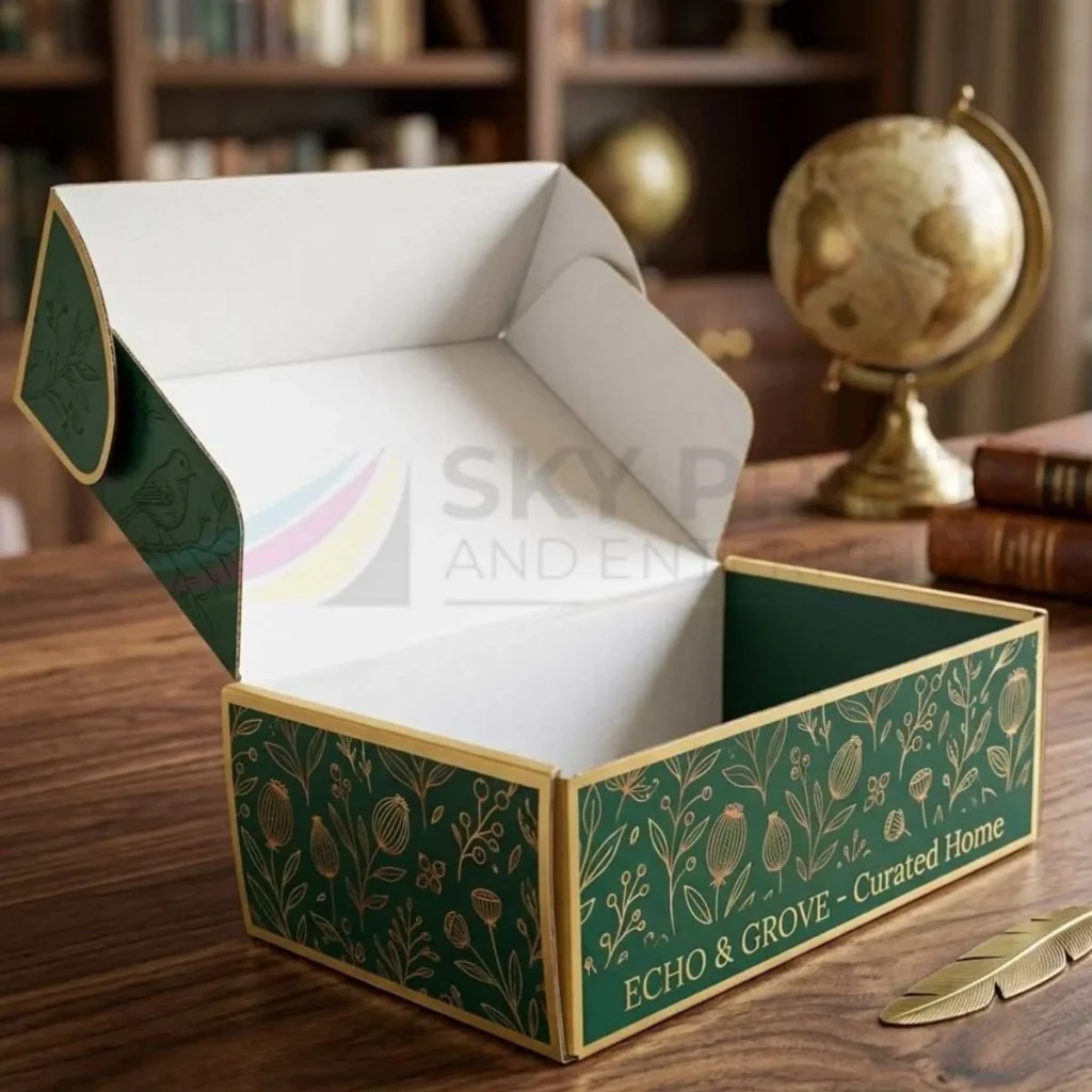 Luxury rigid mailer boxes UK with premium presentation finish