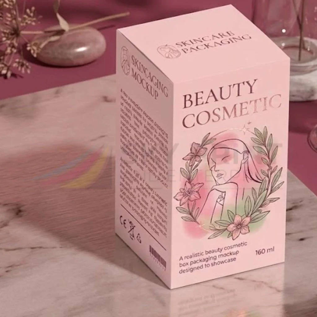 Sustainable kraft cosmetic packaging for beauty and skincare products in the UK