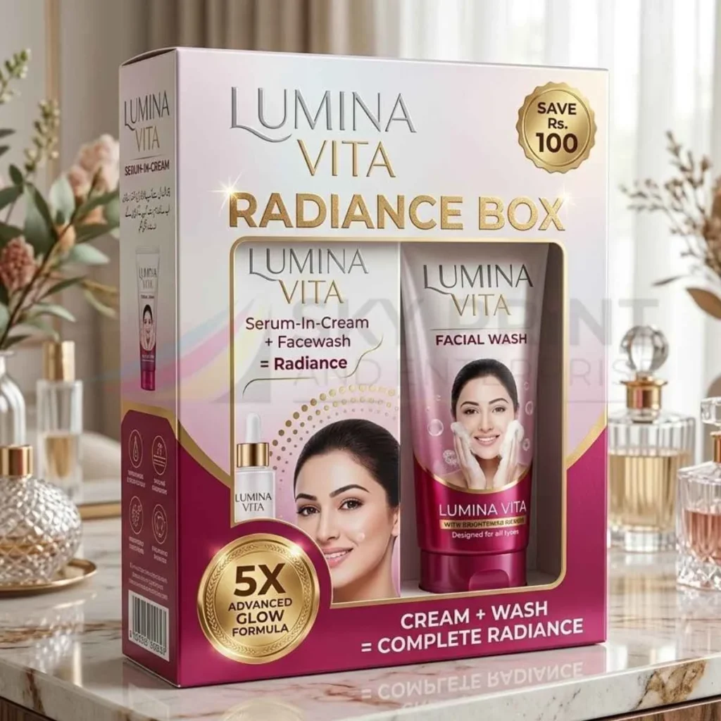Custom Face Wash Boxes Wholesale designed to securely package two skincare products in one premium printed box.