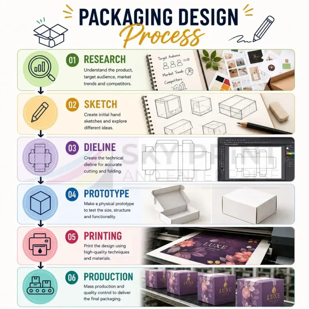 custom packaging design process