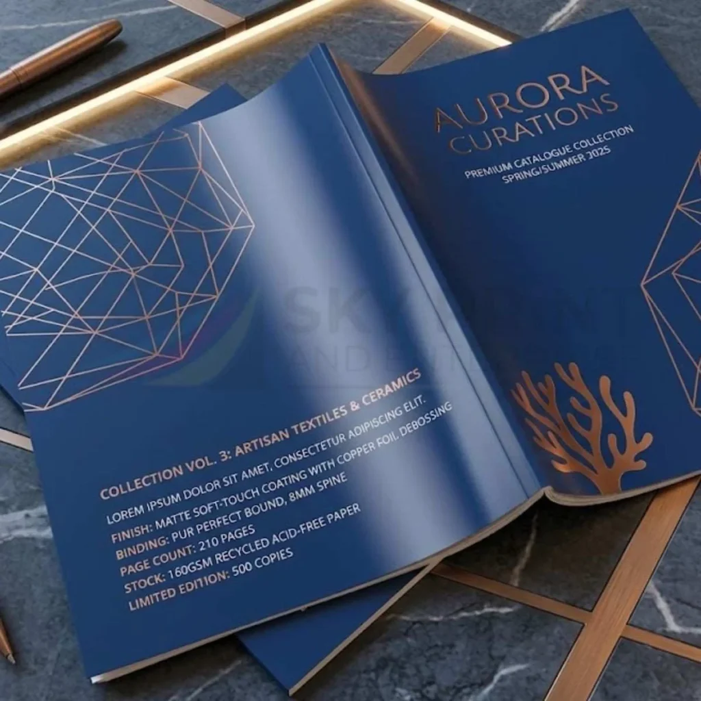 A4 product catalogue printing with professional layout