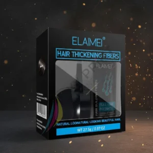 Custom Hair Fiber Boxes Wholesale with die-cut window for hair fibre gift set packaging