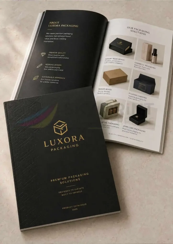 Printed wholesale catalogue with product listings