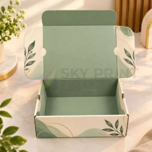 Branded cardboard die cut mailer boxes for eCommerce